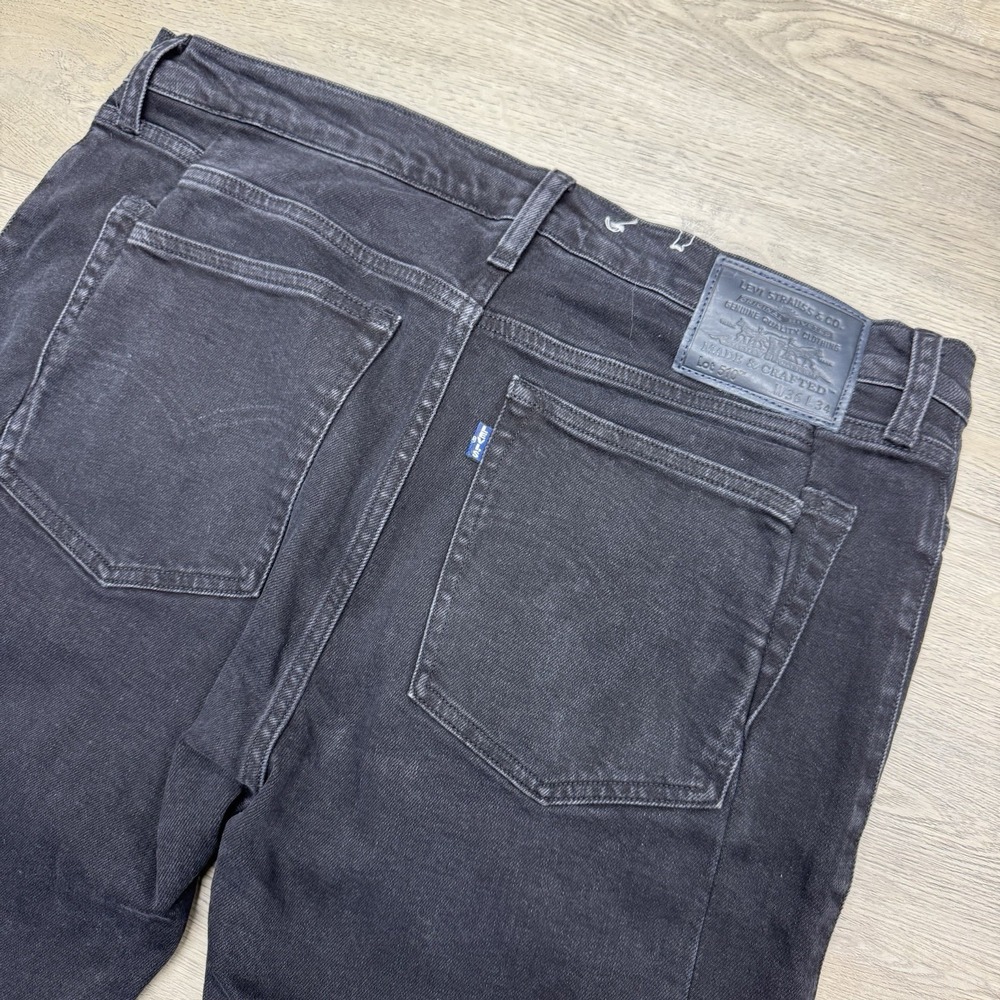 Levis Made & Crafted 510 Skinny Jeans Mens 36x34 Black Denim Pants